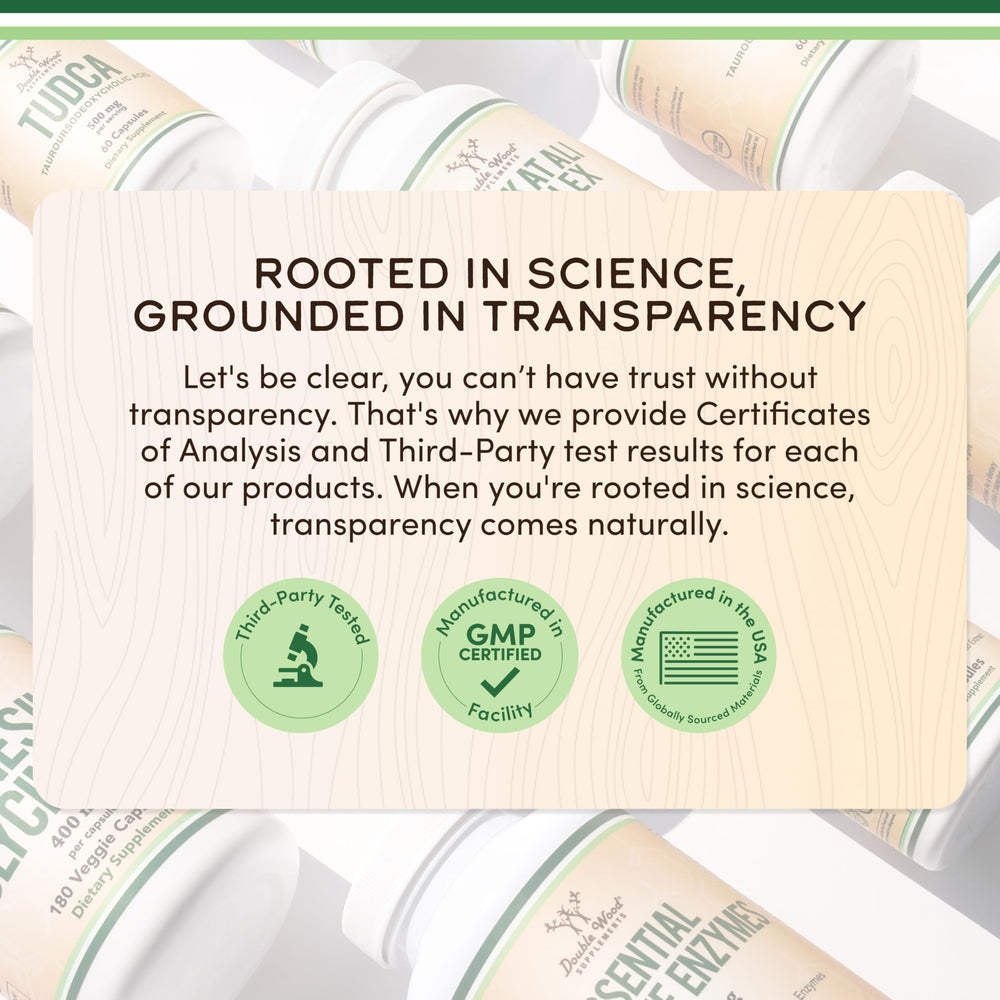 Close-up of product label showing 90 servings per pack