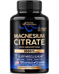 Hero image of Magnesium Citrate Capsules 1000mg bottle