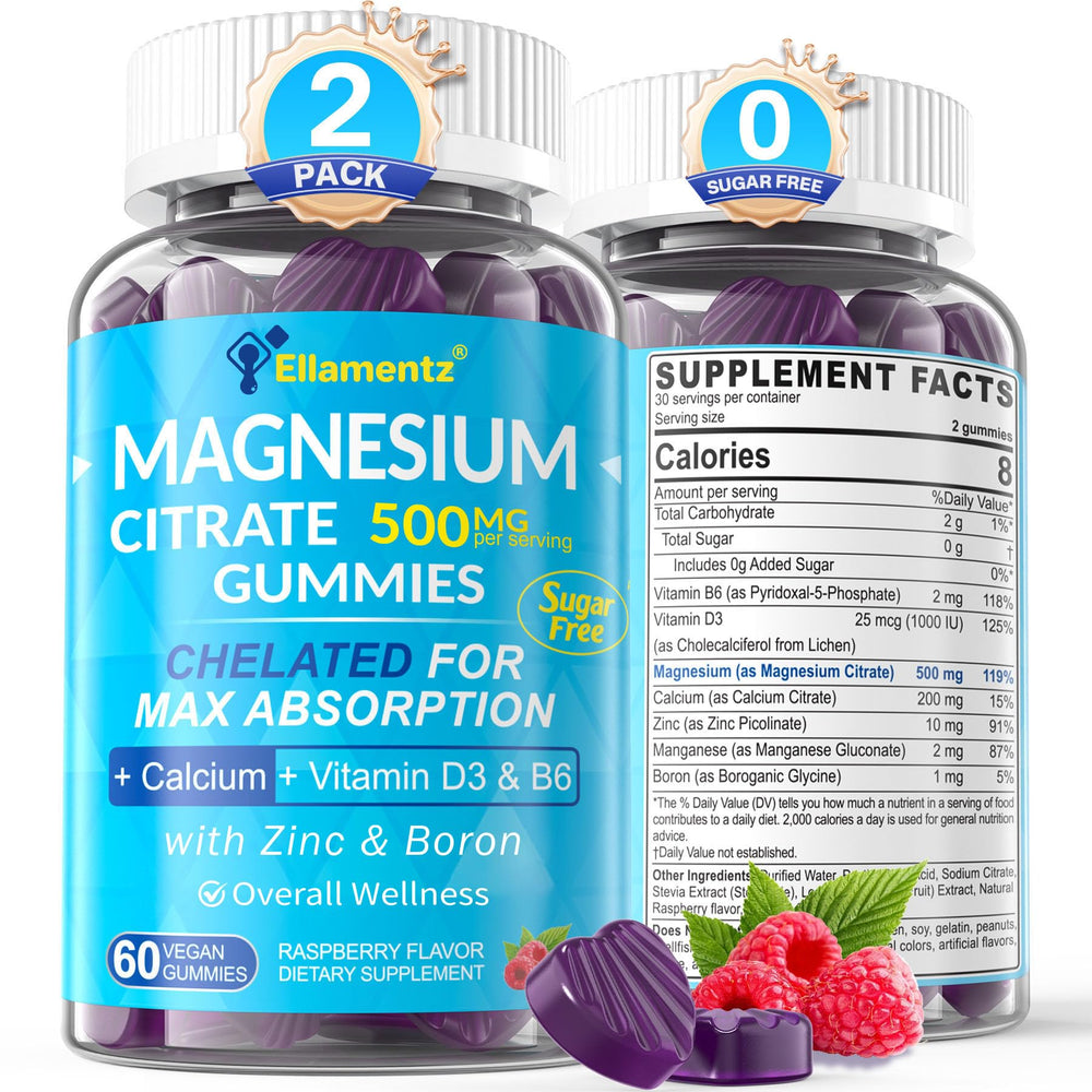 Magnesium Citrate Gummies 500mg for Women and Men