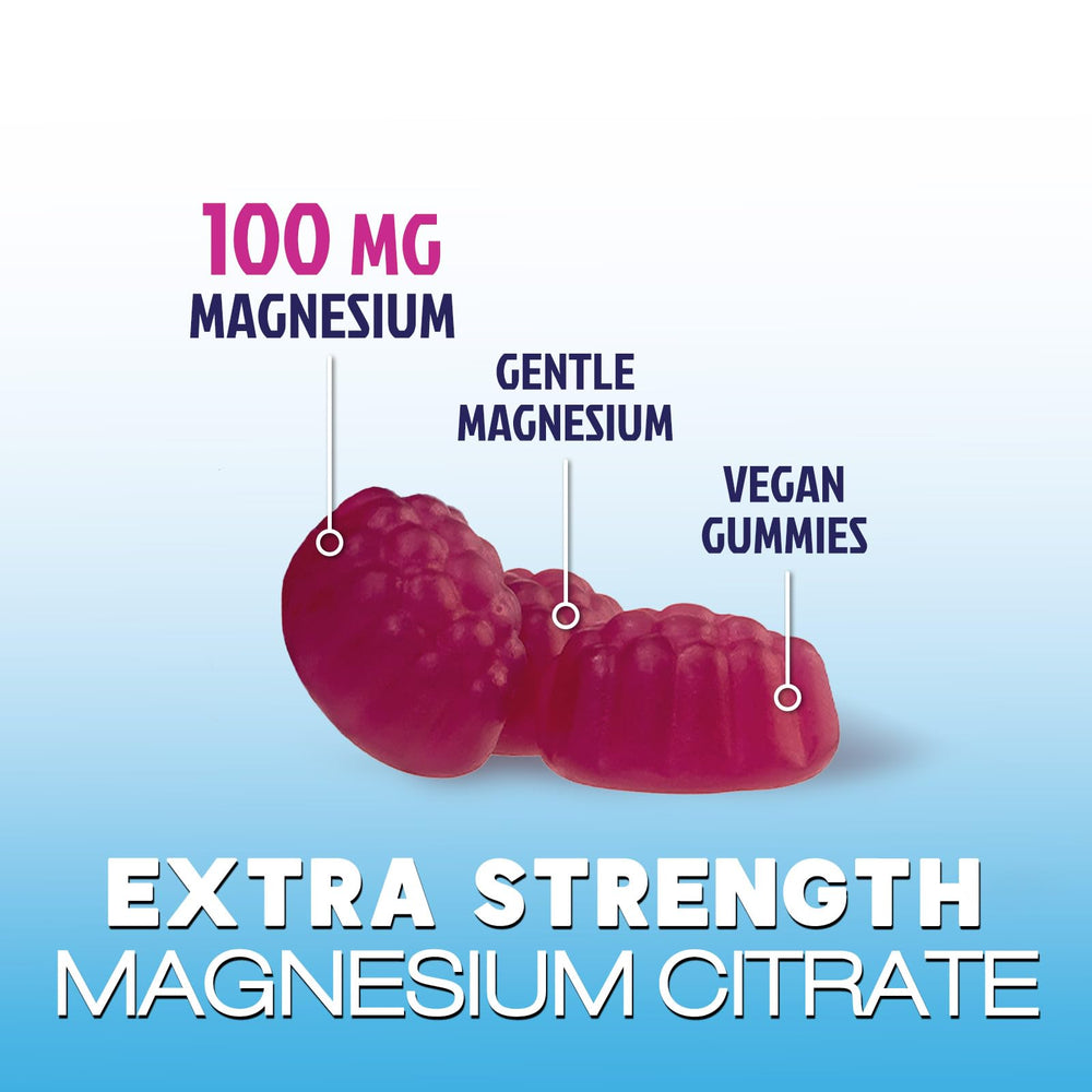 Gummies being chewed to demonstrate easy chewability