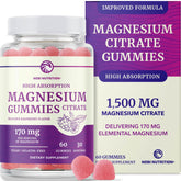 Magnesium Citrate Gummies raspberry flavor 60 count - hero image