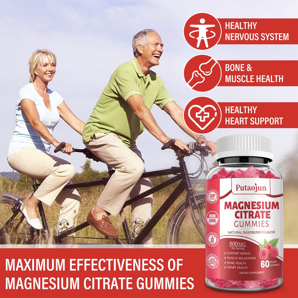 Supplement facts panel and ingredients for magnesium citrate gummies