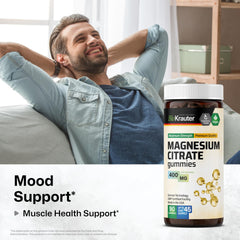 Citrate magnesium gummies with vegan pectin base
