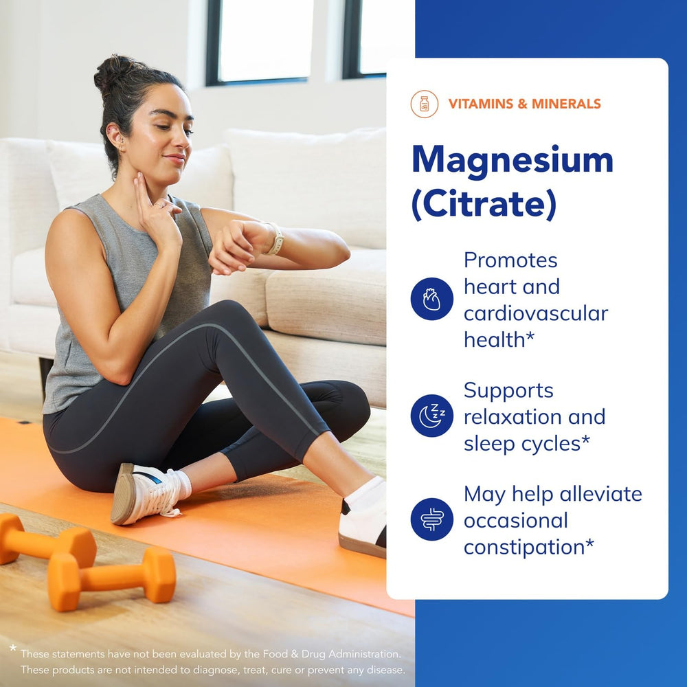 Magnesium citrate supporting heart health