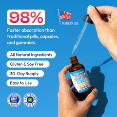 60ml bottle of magnesium citrate liquid dietary supplement