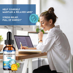 Ingredients list for Magnesium Citrate Liquid Drops Pineapple flavor