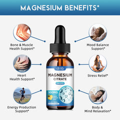 Magnesium Citrate Liquid Drops pineapple flavor serving