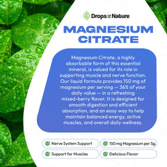 Magnesium citrate liquid supporting heart and nerve health
