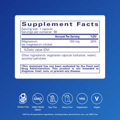 Magnesium citrate capsules for sleep support