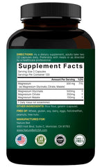 Capsules illustrating chelated and purified magnesium