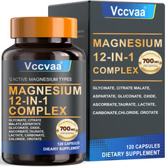 Magnesium Complex 700mg bottle with 120 capsules