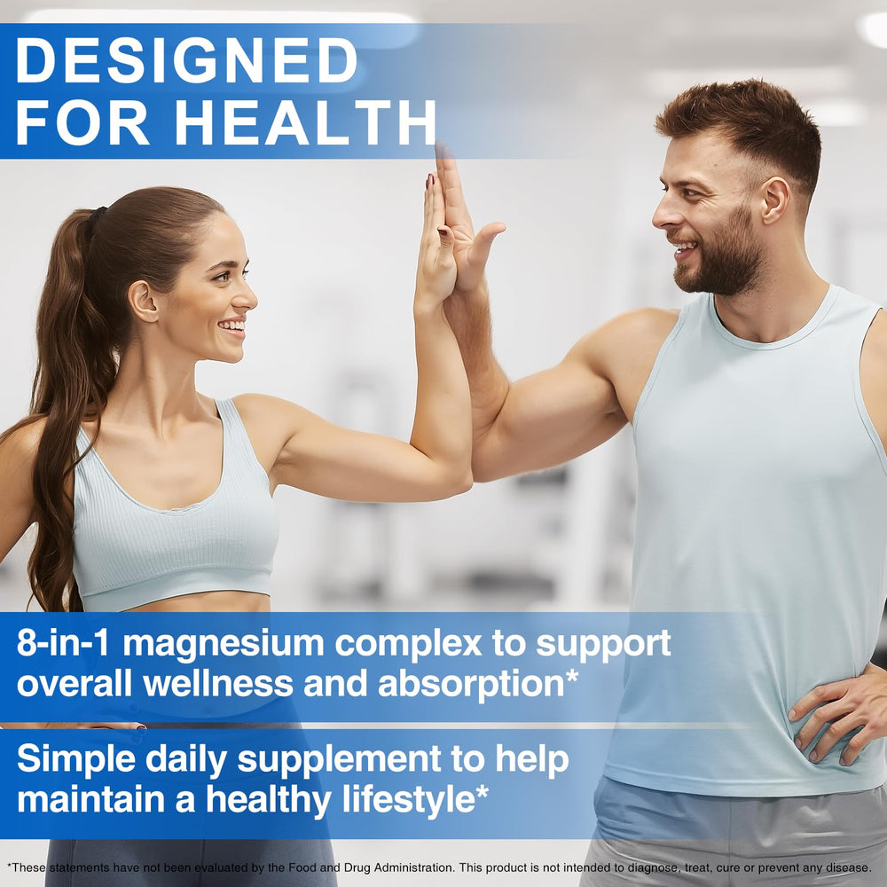 Diagram of the 8 magnesium forms included