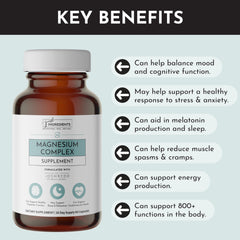 Graphic illustrating five magnesium forms: Aquamin, Malate, Orotate, Taurate, Bisglycinate