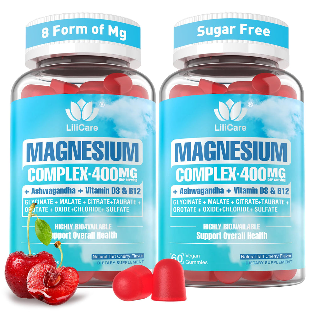 Front view of Magnesium Complex Gummies bottle, 120 count