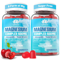 Front view of Magnesium Complex Gummies bottle, 120 count