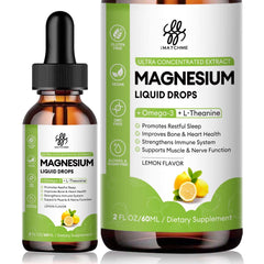 Magnesium Complex Liquid Drops bottle with lemon flavor, 2 fl oz