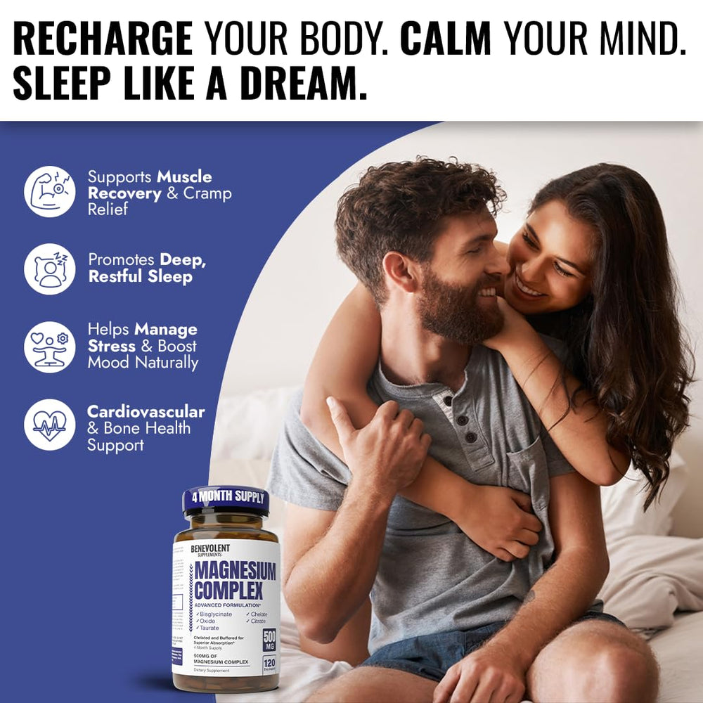 Five forms of magnesium: glycinates, oxide, taurate, bisglycinate, and citrate