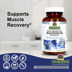 Gluten-free badge on magnesium glycinate bottle