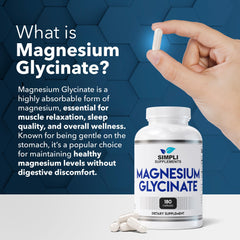 Magnesium Glycinate 400mg supporting sleep and relaxation