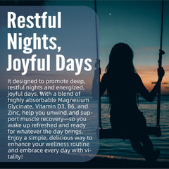 Relaxation and sleep support with magnesium glycinate gummies