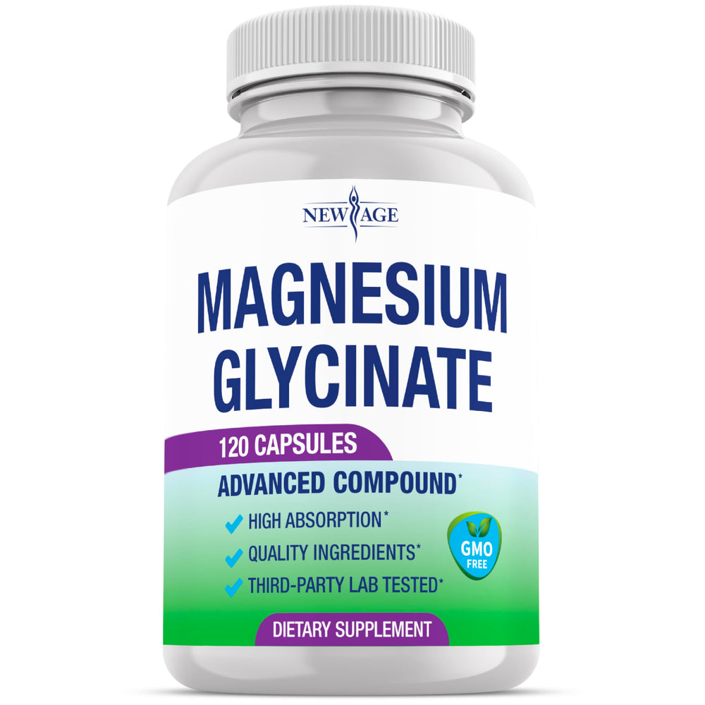 Magnesium Glycinate 500mg capsules – 120 count front view