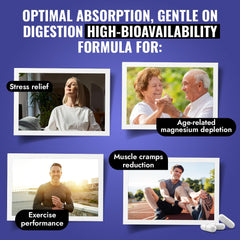Illustration of chelated magnesium glycinate form