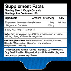 Close-up of magnesium glycinate capsules showing purity