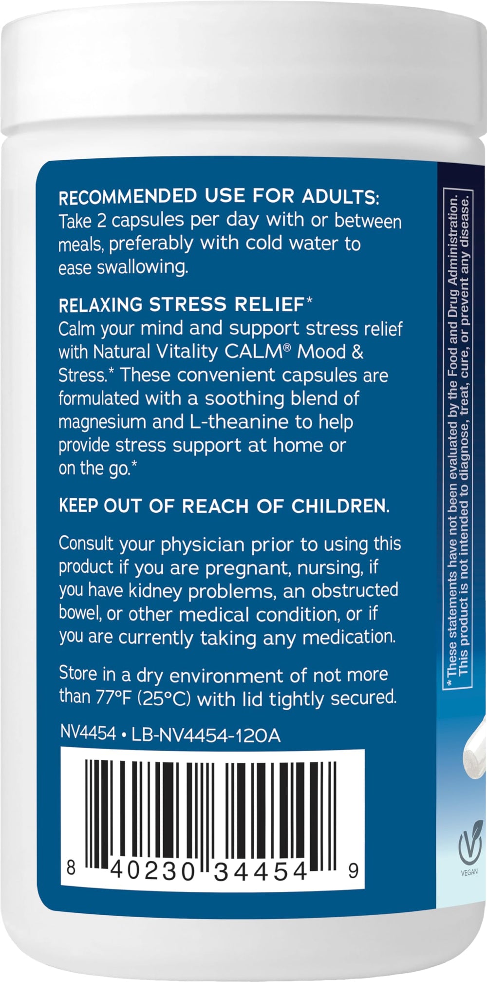 Close-up of magnesium glycinate capsules