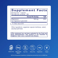 Front packaging of Pure Encapsulations Magnesium Glycinate capsules