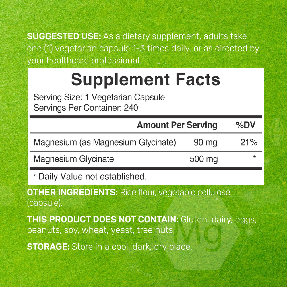 Graphic showing absorption of chelated magnesium glycinate