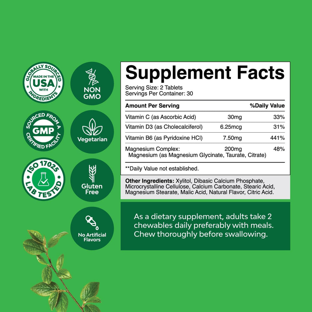 Graphic showing 3X magnesium glycinate citrate taurate complex
