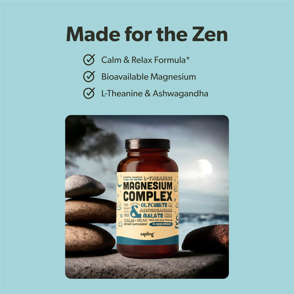 Close-up of chelated magnesium glycinate and malate ingredients