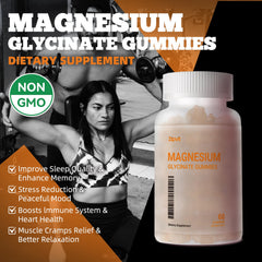 Sugar-free vegan gummies in bottle with orange flavor