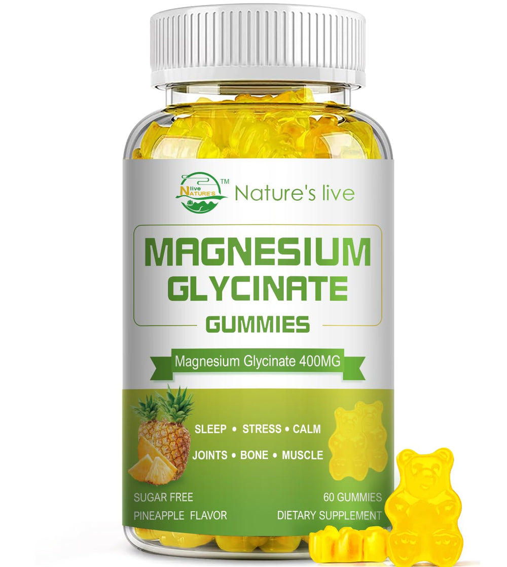 Magnesium Glycinate Gummies bottle – front view