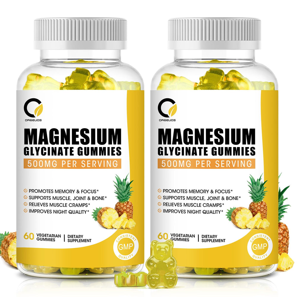 2-pack magnesium glycinate gummies bottle front view