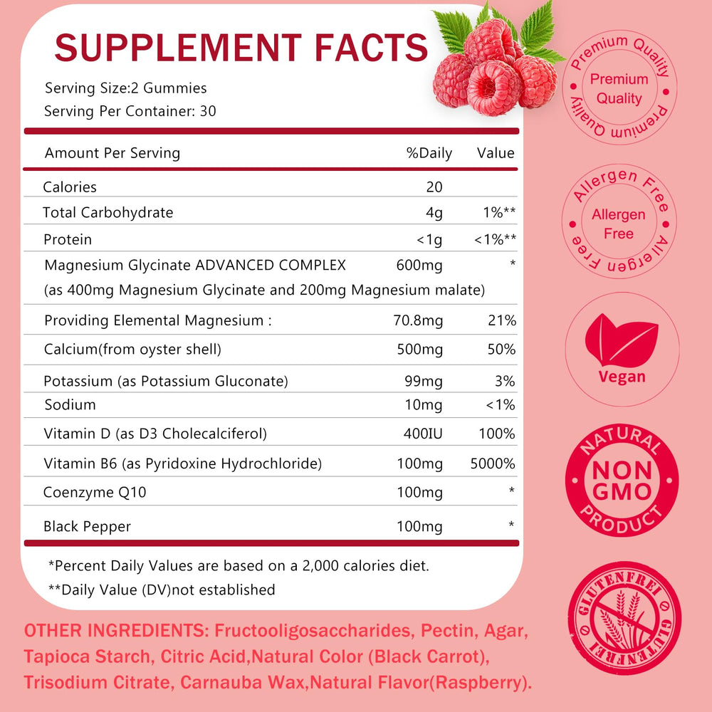 Close-up of raspberry-flavored gummies