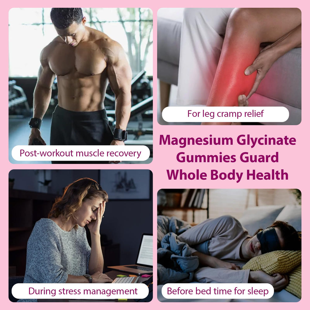 Kid-friendly magnesium glycinate gummies with age guidance