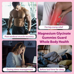 Kid-friendly magnesium glycinate gummies with age guidance