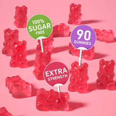 Packaging icons: vegan, non-GMO, gelatin-free