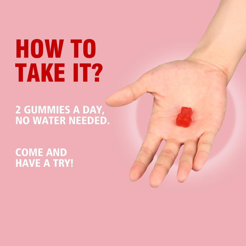 Two bottles 2-pack arrangement of Magnesium Glycinate Gummies Raspberry