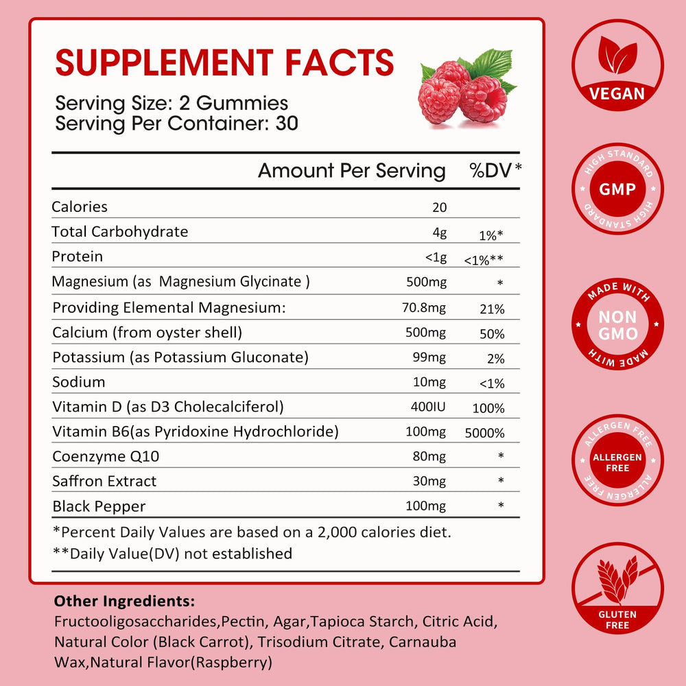 Close-up of raspberry-flavored gummies