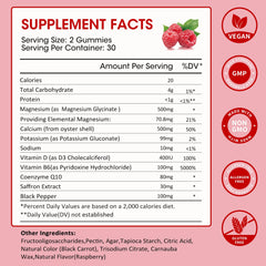 Close-up of raspberry-flavored gummies