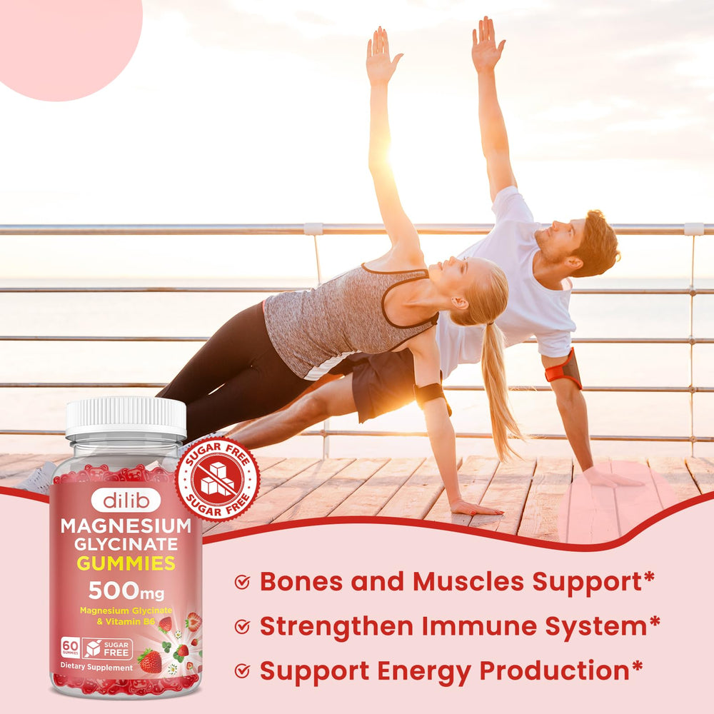 Adult taking a magnesium glycinate gummy for sleep support