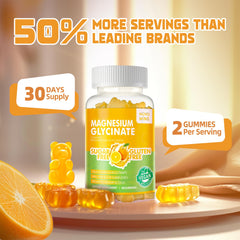 Close-up of Magnesium Glycinate Gummies 60