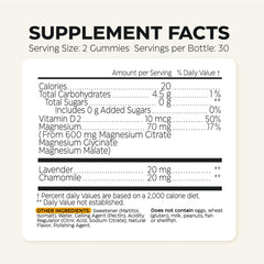 Back view showing nutrition and ingredients on packaging