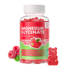 Label for Raspberry Magnesium Glycinate Gummies 90-count
