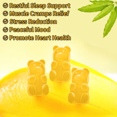 Sugar-free Mango Pineapple flavor gummies, vegan-friendly