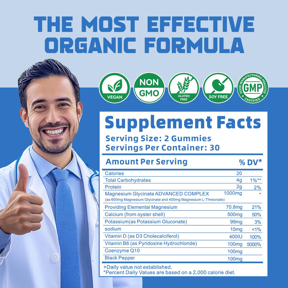 60 gummies bottle displayed with sugar free label