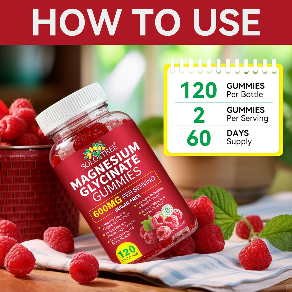 Energy and immune support with magnesium glycinate gummies