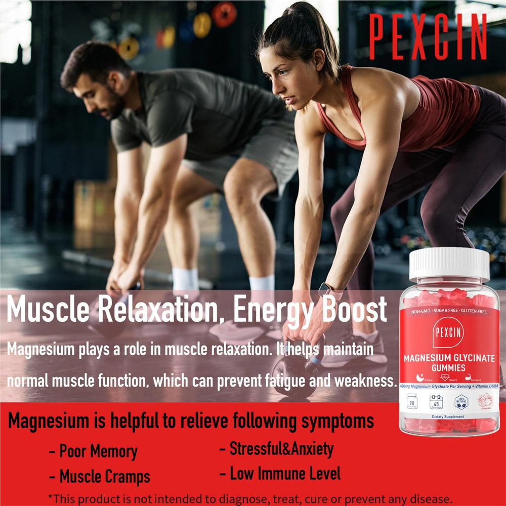 Adults taking magnesium glycinate gummies for calm and sleep